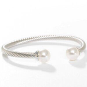 With a Twist Bracelet Pearl Touchstone Crystal by Swarovski